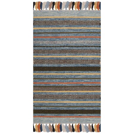 Safavieh Montauk Hand Woven Accent Area Rug Blue & Multicolor - 2 ft. 6 in. x 4 ft. MTK901C-24